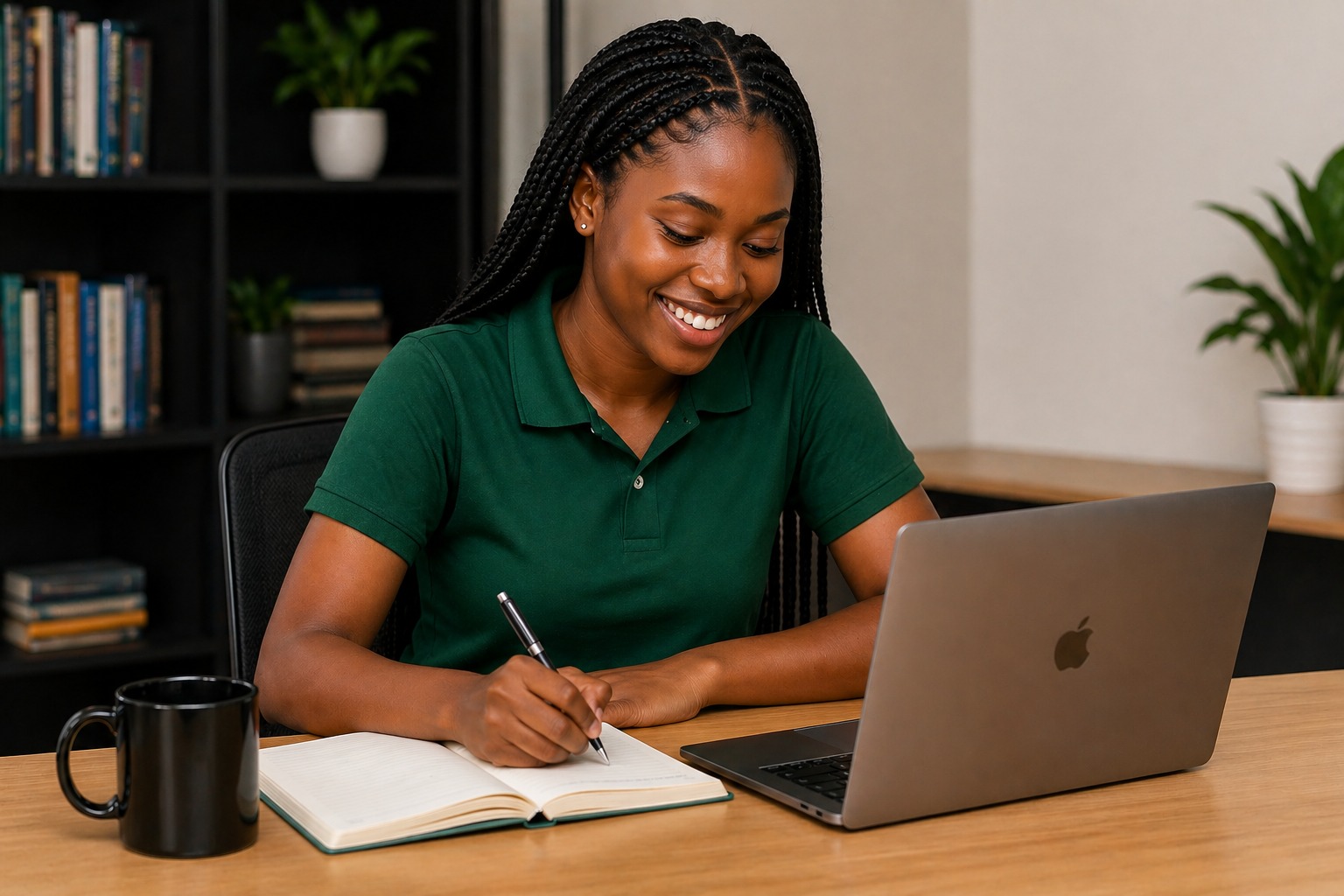 Students studying together